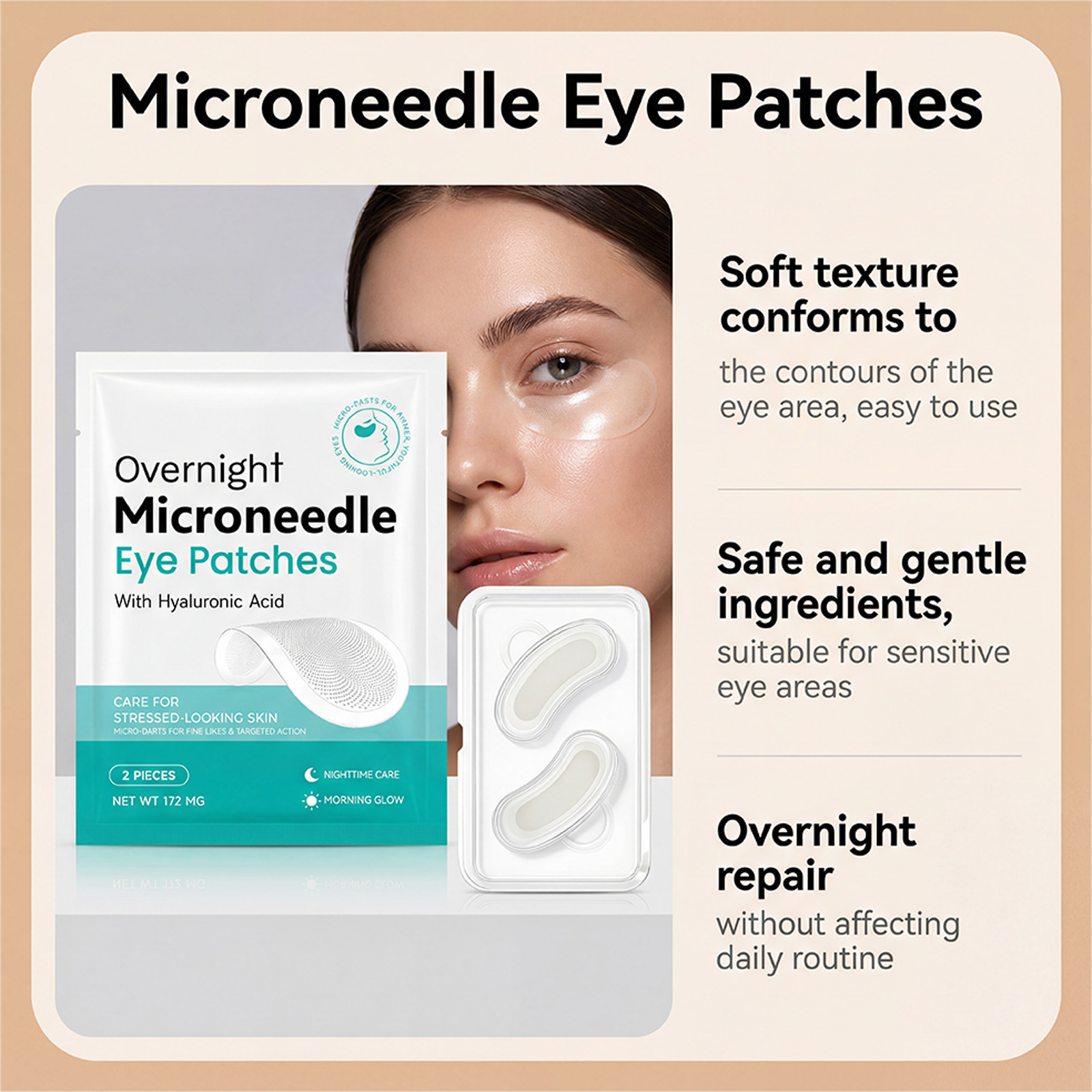 Микронидли-патчи для глаз с ги – обзор и цена Microneedle Patch Eye