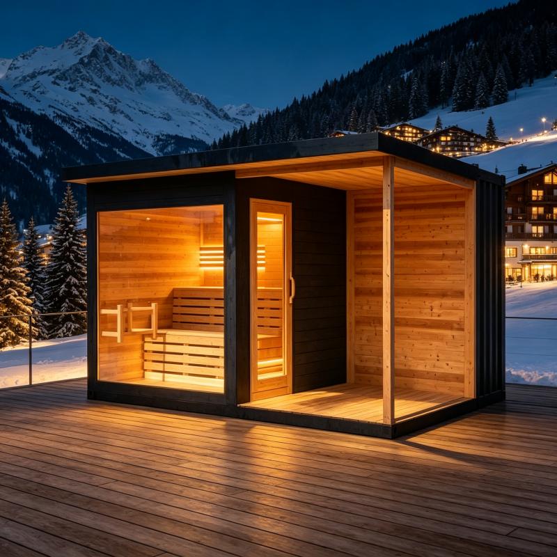 Роскошная деревянная сауна, ин – обзор и цена Spa Wellness Luxury